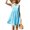 Sky blue, variant on Womens Dresses Sleeveless Plain Sundresses for Women Casual Tank Dresses,XL(16-18)