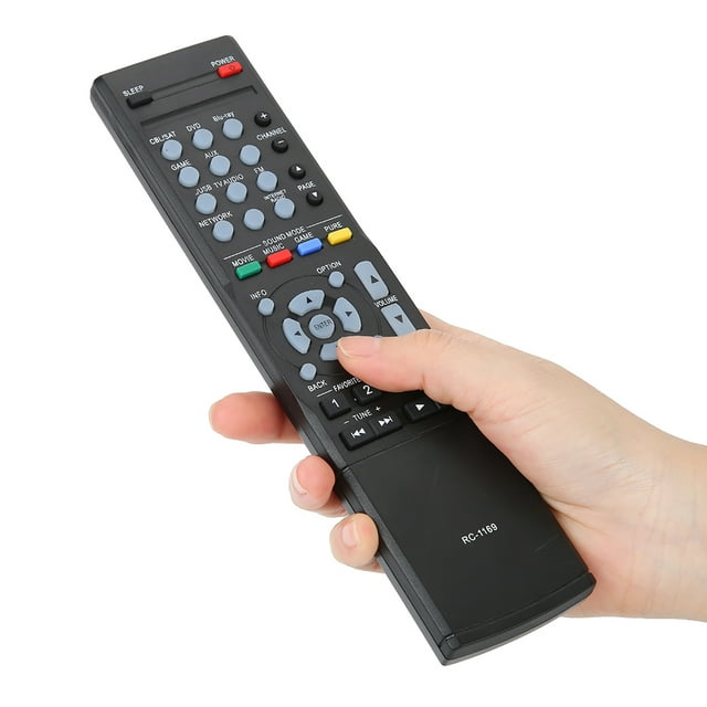 Accesorio de repuesto para control remoto de amplificador de potencia ABS duradero y negro para DENON RC-1169