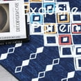 thumbnail image 3 of AOILE Vintage Trellis Area Rug, Washable Stain-Resistant Dining Room Carpet, Non-Slip Non-Shedding Indoor Carpet, Soft Low Pile Folding Area Rug for Bedroom, Living Room, 3 of 9