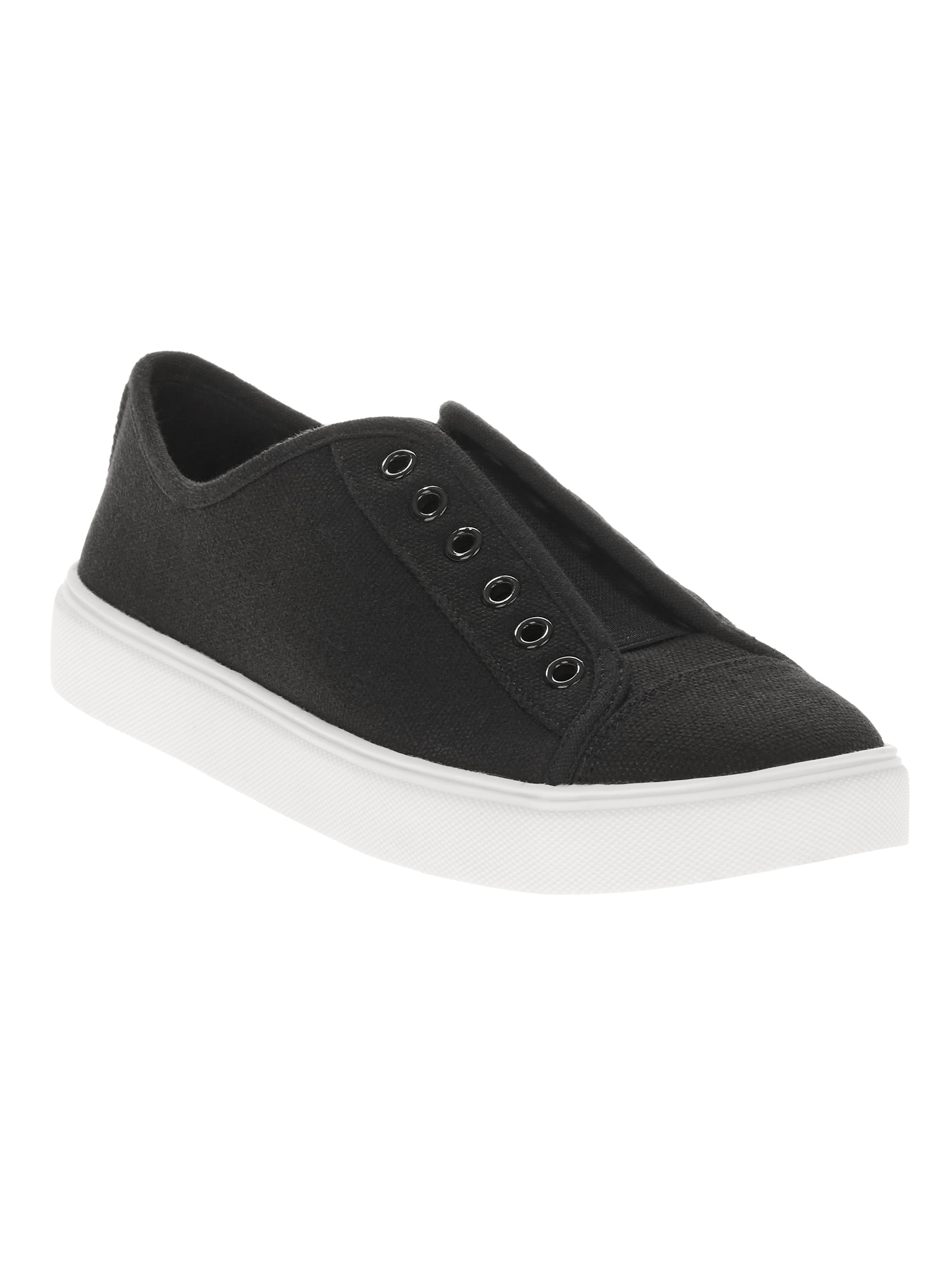 women's laceless canvas sneakers
