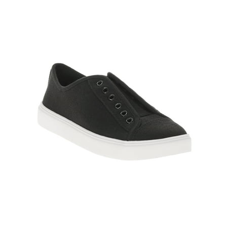 EV1 from Ellen DeGeneres Laceless Canvas Sneaker Women's (Black)