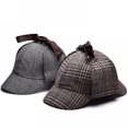 thumbnail image 4 of Wool Tweed Deerstalker Hat-gray, 4 of 4