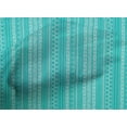 thumbnail image 4 of oneOone Cotton Cambric Turquoise Blue Fabric Ethnic Block Dress Material Fabric Print Fabric By The Yard 56 Inch Wide, 4 of 4