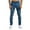 Blue, variant on Men's Slim Fit Jeans with Functional Pockets Casual Trend Denim Trousers - Comfortable Stretch Long Pants Design for Streetwear and Daily Activity Wear Experience,Black 28