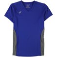 thumbnail image 1 of ASICS Maillot Bicolore pour Femmes, Bleu, Moyen, 1 of 2