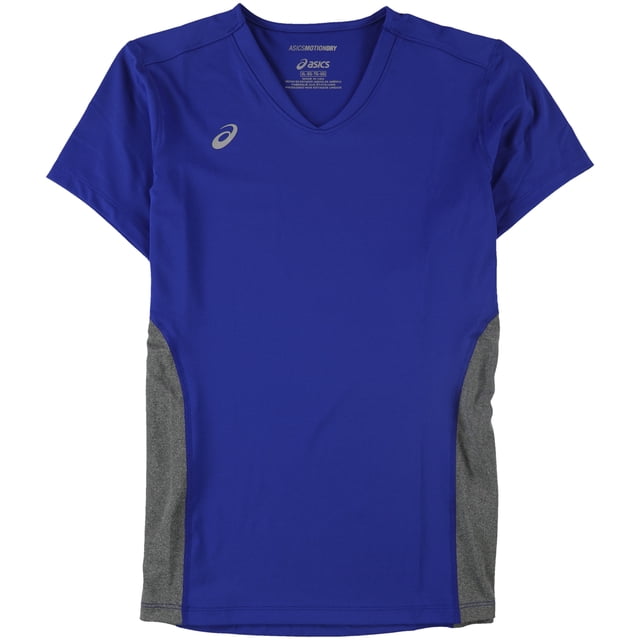 ASICS Maillot Bicolore pour Femmes, Bleu, Moyen