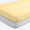 thumbnail image 1 of Sábanas ajustables Bare Home Paquete de 2 Colección Premium 1800 Ultra Suaves para Cuna Gris Sol Matutino/nube, 1 of 7