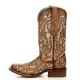 thumbnail image 4 of Corral Boots Womens Glitter Tooled Inlay Square Toe Cowboy  Tall Boots, 4 of 5