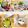 thumbnail image 3 of Mixing Bowls with Airtight Lids, AOKIWO 8 PCS Stainless Steel Bowls Set with 3 Grater Attachments, Metal Nesting Bowls with Non-Slip Bottoms, Size 5, 4, 3.5, 2, 1.5 QT for Cooking, Baking, Colorful, 3 of 5