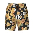 thumbnail image 4 of Lsque Mens Swim Trunks Mushrooms Honeycomb Pattern - Bathing Suit Compression Liner - Beach Swim Shorts Swimwear - (S-3XL) - Stretch Quick Dry -Small, 4 of 9