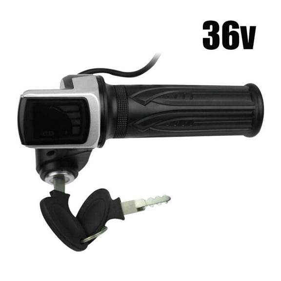 36V Electric Scooter Throttle Grip With Key Lock Power Indicator