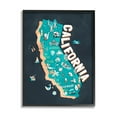 thumbnail image 2 of Stupell Industries Golden State Touristic Iconographic Landmarks Map,16 x 20, Design by Ziwei Li, 2 of 5