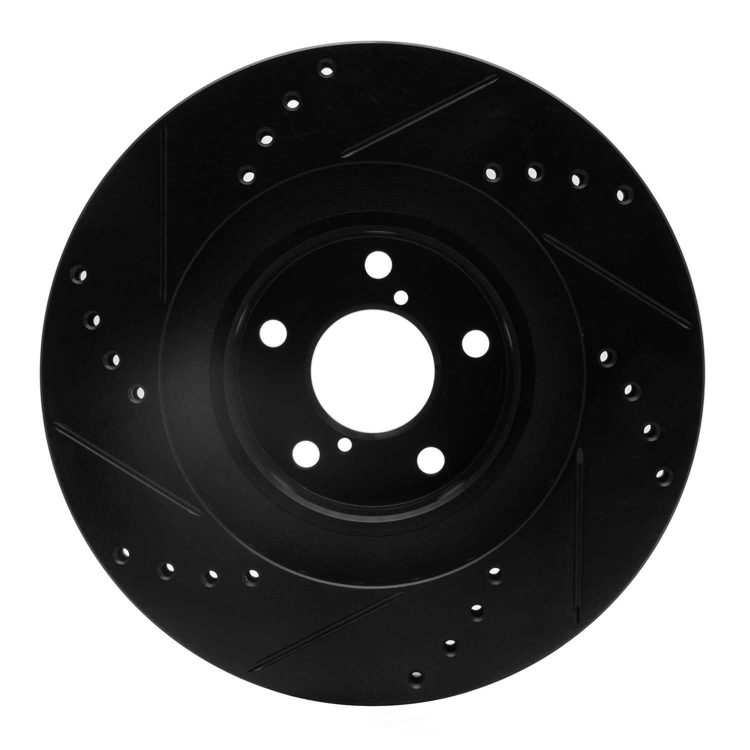 Dynamic Friction Company 633-13033R DFC Brake Rotor - Drilled And Slotted - Black