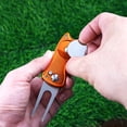 thumbnail image 4 of Metal Foldable Golf Divot Repair Tool With Golf Ball Marker Silver, 4 of 6