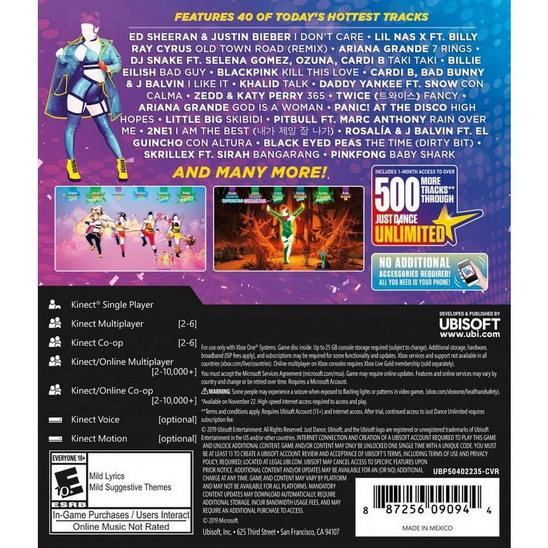 Dance Just 2020, Ubisoft, One, Xbox 887256090944