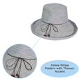 thumbnail image 3 of Terra Womens Bucket Summer Hat Kettle Brim Cotton Floppy Sunhat with Chin Cord Packable Beige, 3 of 7