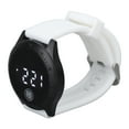 thumbnail image 2 of LED Digital Watch, Korean Style Digital Watch  For Women Black Shell White Belt, 2 of 8