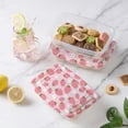 thumbnail image 4 of Cook with Color 12-Piece Rectangular BPA-Free Food Storage Container Set with Printed Lids, Strawberry, 4 of 5
