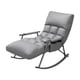 thumbnail image 1 of Mecedora con respaldo alto, sillón mecedor, elegante, moderno, versátil, sofá perezoso, silla decorativa para oficina, balcón y jardín Gris oscuro, 1 of 8
