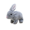 thumbnail image 4 of Interactive Rabbit Toy Stuffed Animal Lovely for Birthday Gifts Party Favors gray, 4 of 10