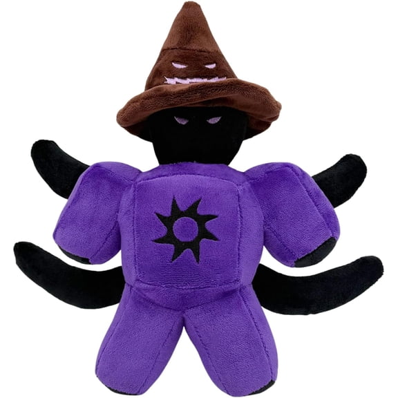 Guvpev 9.8" Azure Plush Toy, Purple Forsaken Killer Plushies with Witch Hat, Soft Stuffed Animals for Game Fans, Dark Aesthetic Collectible Doll for Room Decor, Unique Birthday Gift