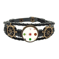 thumbnail image 1 of Casino pequeño elemento ilustración Pulsera marina tejida en cuero, 1 of 4