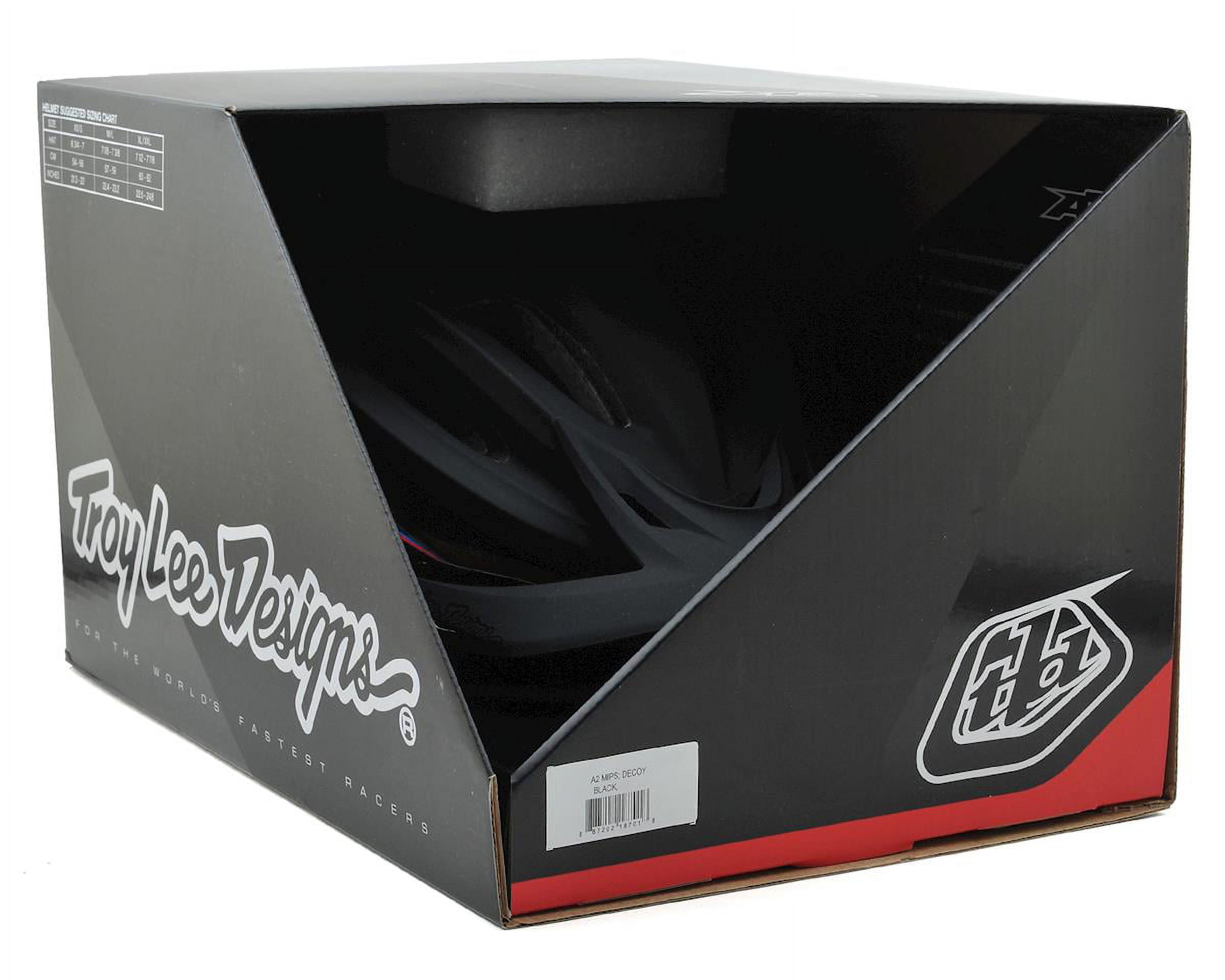 Troy Lee Designs Decoy Adult A2 Bike Sports BMX Helmet - Black / X-Large/2X-Large