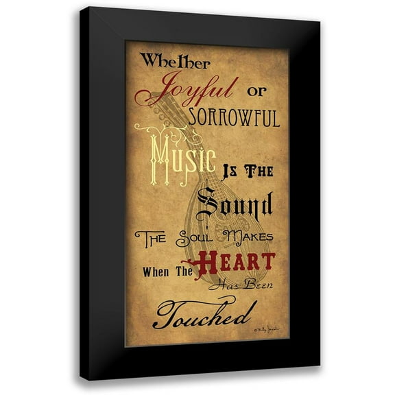 Jacobs, Billy 9x14 Black Modern Framed Museum Art Print Titled - Sound of the Soul