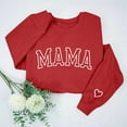 thumbnail image 2 of Penkiiy Mama Sweatshirt de manga larga Cheer Mom Shirt para Béisbol Fútbol Baile Baile Sport Suéter Top XL Rojo, 2 of 8