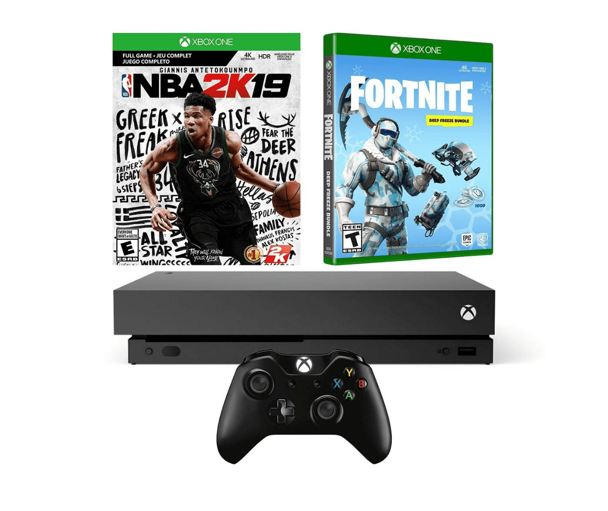 Xbox One X Battle Royale Fortnite and NBA 2K19 Bundle ... - 1223 x 1029 png 731kB
