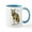 White/Blue Inside, variant on CafePress - Red Wolf Mug - 11 oz Ceramic Mug - Novelty Coffee Tea Cup