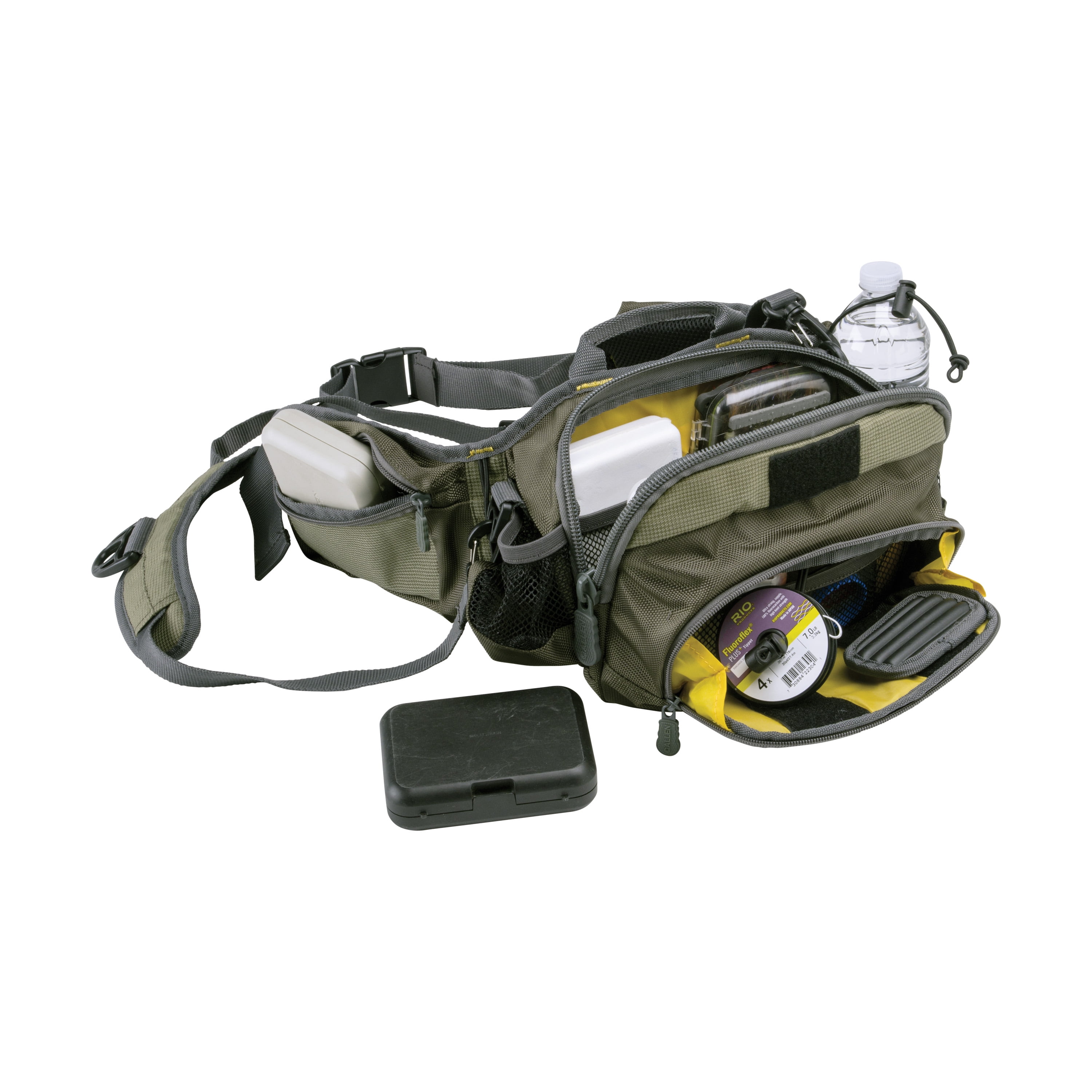 Allen Company Eagle River Lumbar Fly Fishing Pack, Gray/Lime