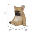 thumbnail image 3 of Statue de Chiot Bouledogue Français Endormi Assis, 3 of 3