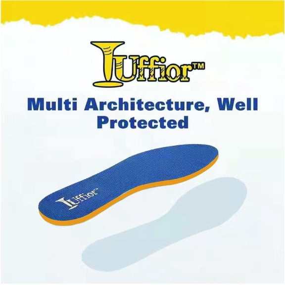 Tuffior Puncture Resistant Nail Proof Safety PPE Work Shoes Insoles (L), Navy Color