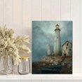 thumbnail image 2 of Nautical Lighthouse Canvas Print Vacation Rental Seascape Wall Decor, 2 of 8