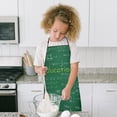 thumbnail image 4 of Math Equations Science Terms Green Pattern Kids Aprons for Girls and Boys,Adjustable Neck Strap Toddler Aprons for Kids Cooking Baking, 4 of 6