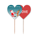 thumbnail image 1 of Festival de Navidad Santa Claus Elk Palillos de dientes bandera etiqueta de amor selección de pastelitos, 1 of 4