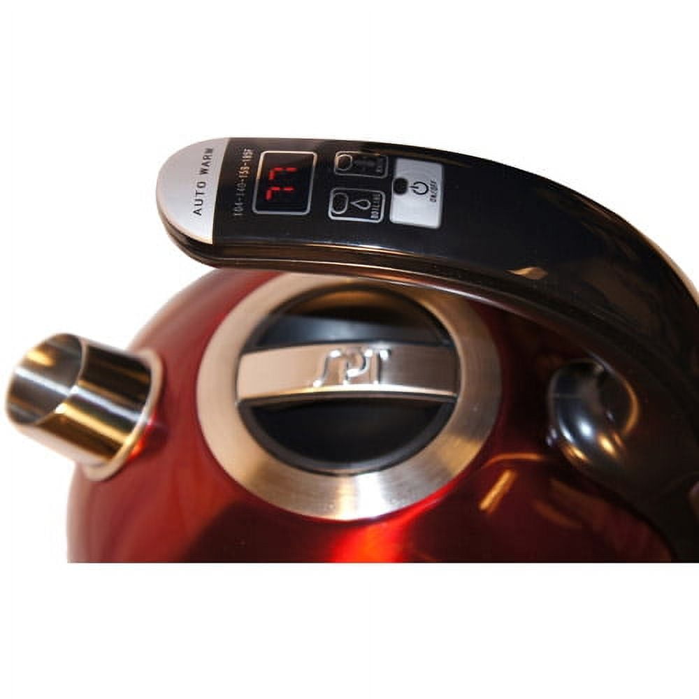 Sunpentown 1.8 L Multi-Temperature Electric Kettle, Red