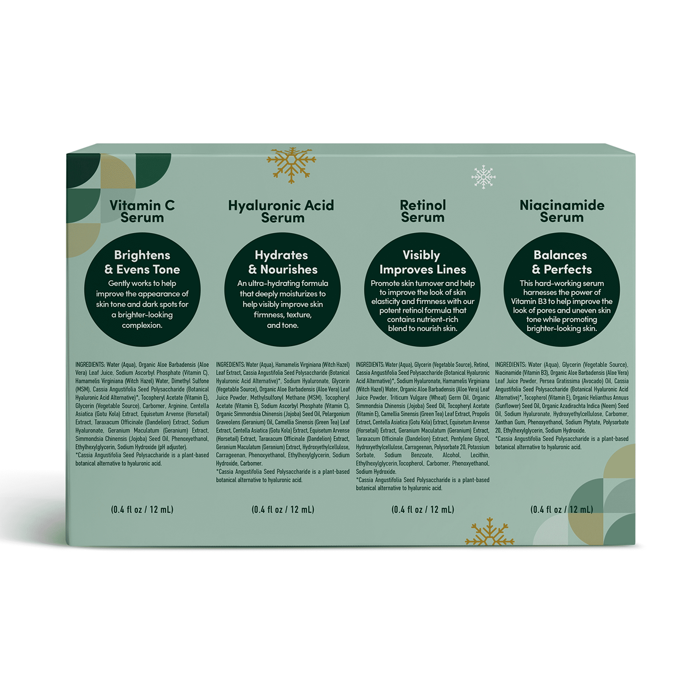 TruSkin Face Serum 4 Piece Holiday Kit Variety Pack