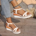 thumbnail image 5 of Pandaie Bohemian Wedge Sandals for Women Wide Width Casual Platform Orthopedic Comfortable Walking Slip on 2026 Summer Beach Shoes Colorful Size 8.5, 5 of 9