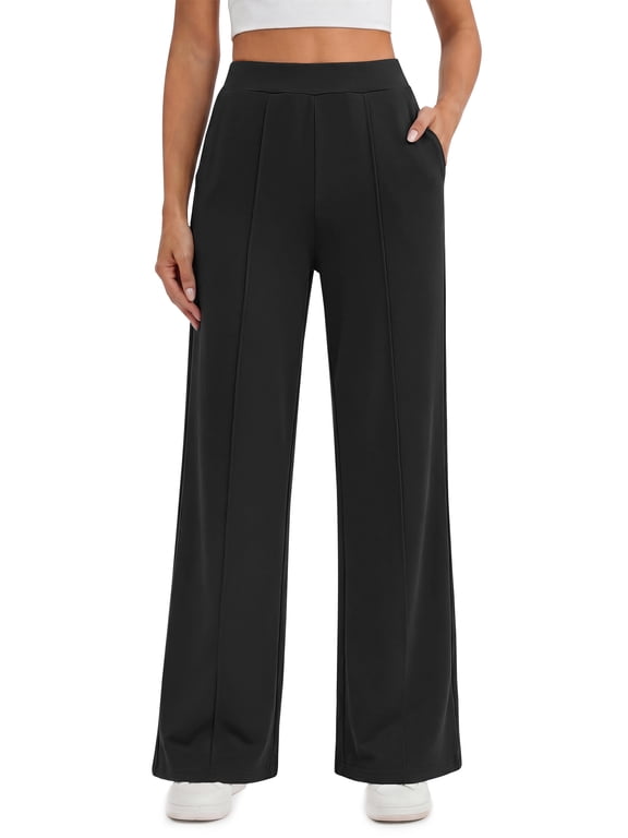 Womens Dress Work Pants Business Casual Stretchy Pants High Waisted Trousers with Pockets