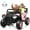 Pink, variant on Joyracer 800W 24 Volt Ride on Toys, 4WD/2WD Switchable Powered Ride on UTV with Remote Control, Kids Electric Car w/ 2 Seater, Power Car Wheels, 3 Speeds, Music, Bluetooth, MP3, USB, Horn, Red