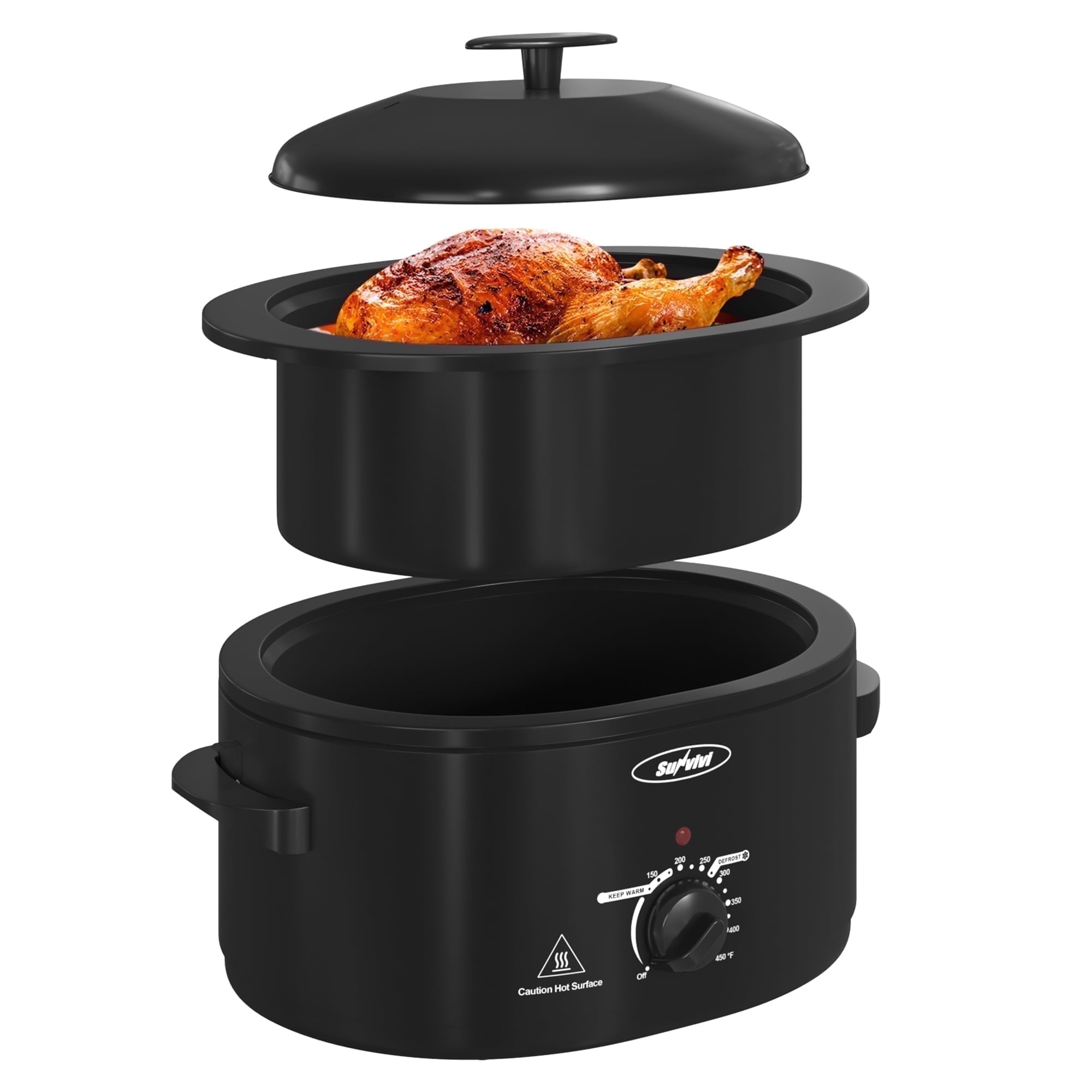NESCO Roaster Porcelain Cookwell-Silver, 12 Count - Walmart.com