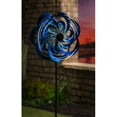 thumbnail image 4 of Evergreen 75 H Solar Wind Spinner, Blue Waves- Fade and Weather Resistant Outdoor Decor for Homes, Yards and Gardens, 4 of 7