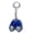 Blue, variant on Dutch Wooden Shoes Keychain Natural