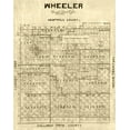 thumbnail image 2 of Unknown 26x32 Black Ornate Wood Framed with Double Matting Museum Art Print Titled - Wheeler County Texas -1887, 2 of 4