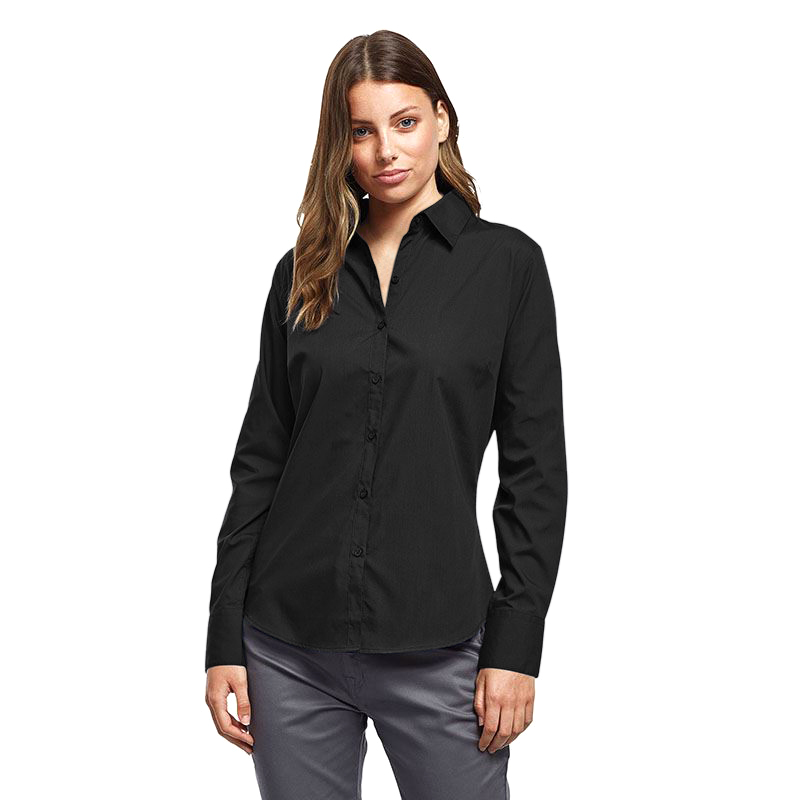 Premier Womens Poplin Long Sleeve 
