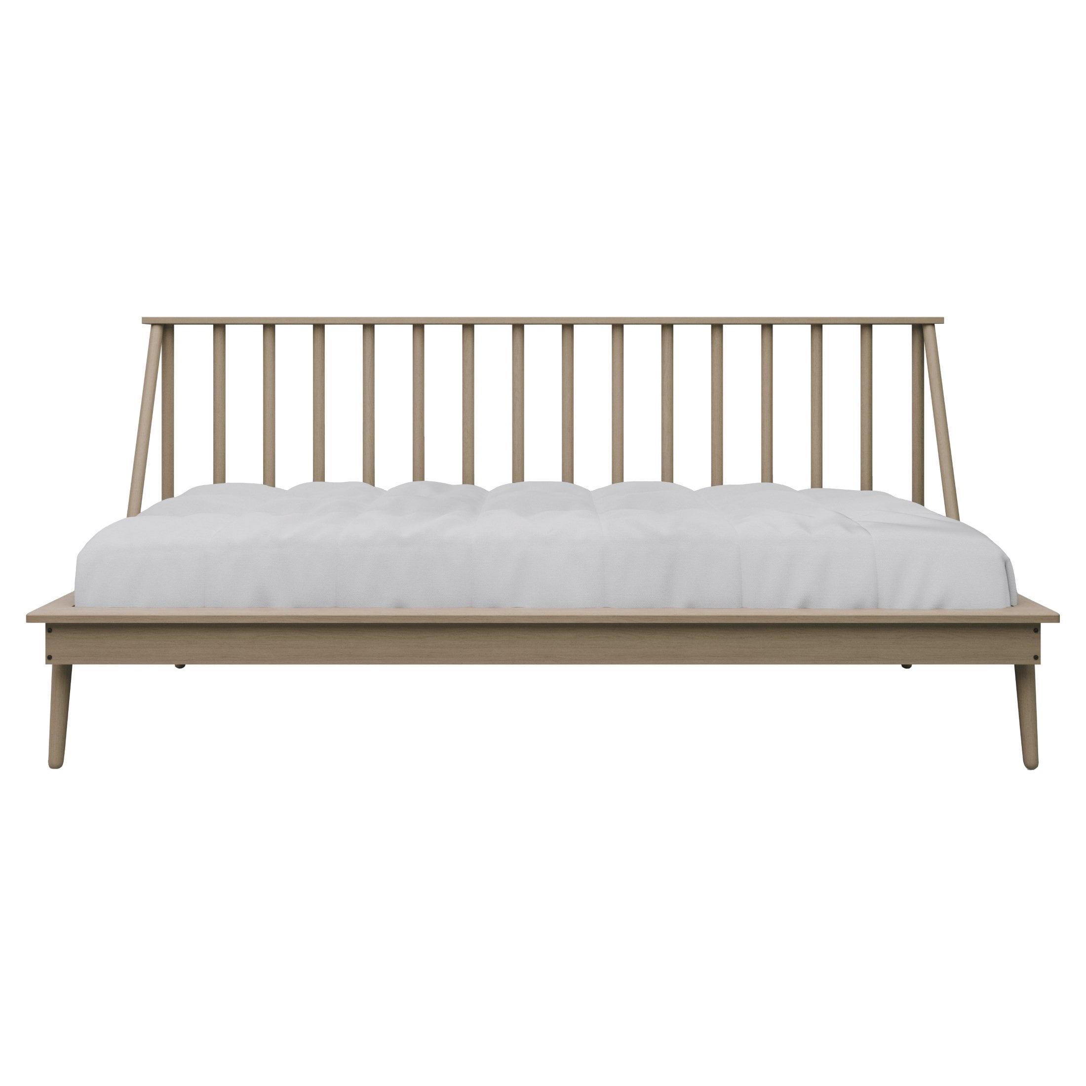 Castle Place Vintage Spindle Twin Size Wooden Daybed, Antique Gray