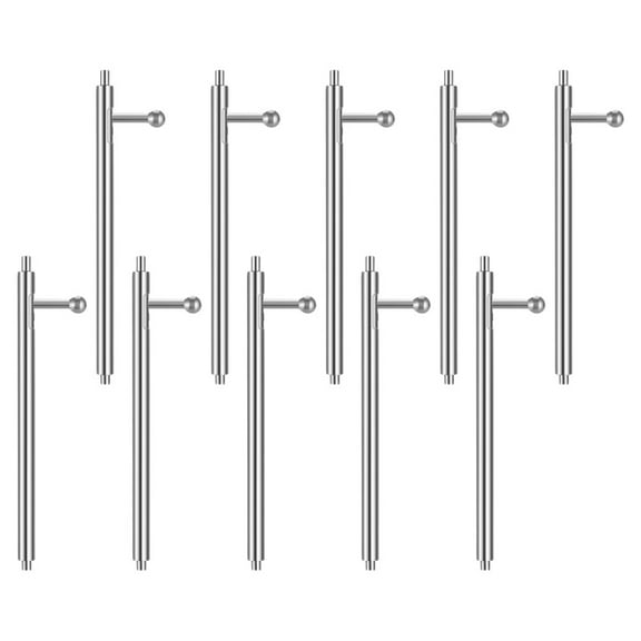 QIFULL 10Pcs Quick Release Stainless Steel Watch Pins Replacement Tool for Universal Watch Bands