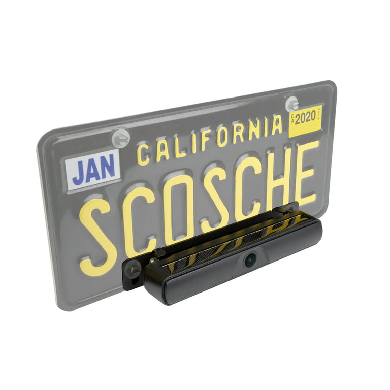 TYPE S Solar Powered Portable License Plate Frame Backup Camera with H